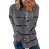 Loose Joker Striped Long Sleeve Sweatshirt